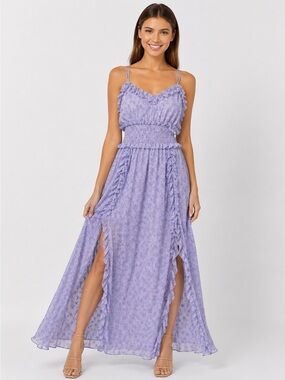 lavender maxi dress for women Andria maxi dress in lavender